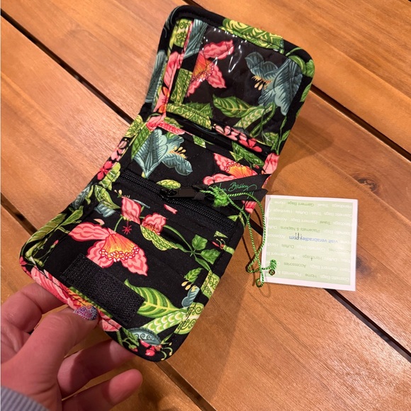Vera Bradley Floral Black and Green Wallet - Picture 4 of 4